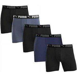 Puma 5 Pack Boxer Briefs Performance Sport Luxe  Tag Free Size X - Large
